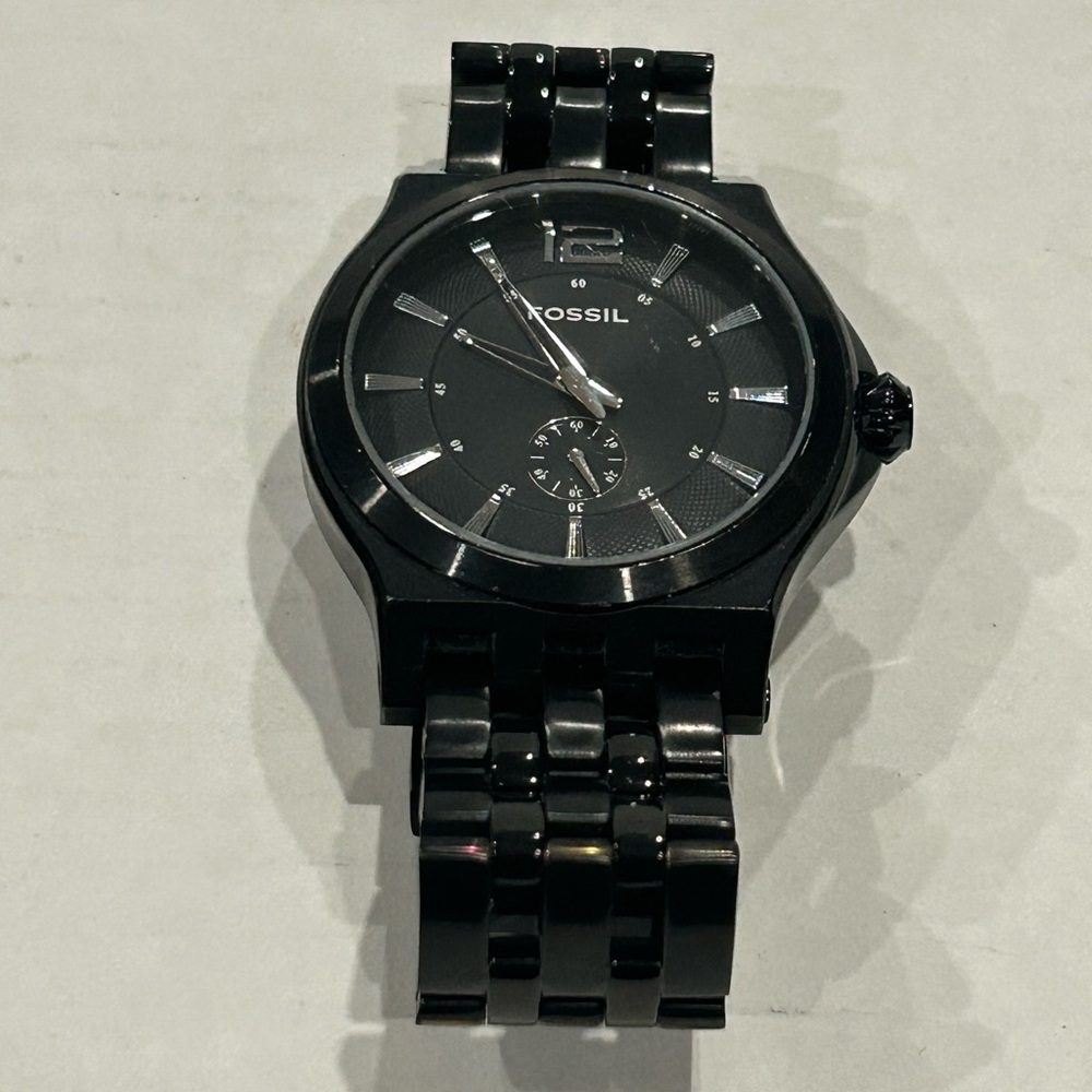 Black Fossil Arkitekt FS-4223 Stainless Steel Wrist Watch